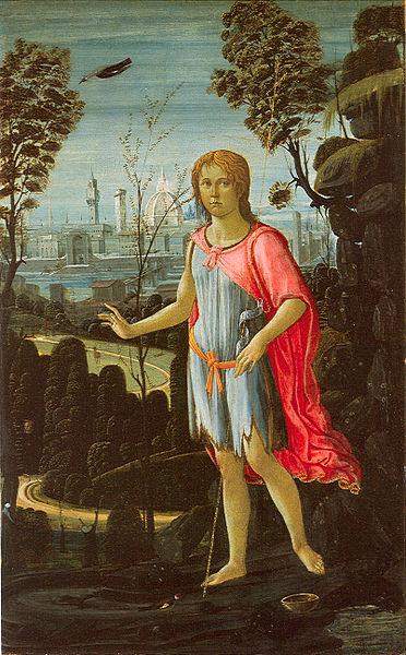 JACOPO del SELLAIO Saint John the Baptist